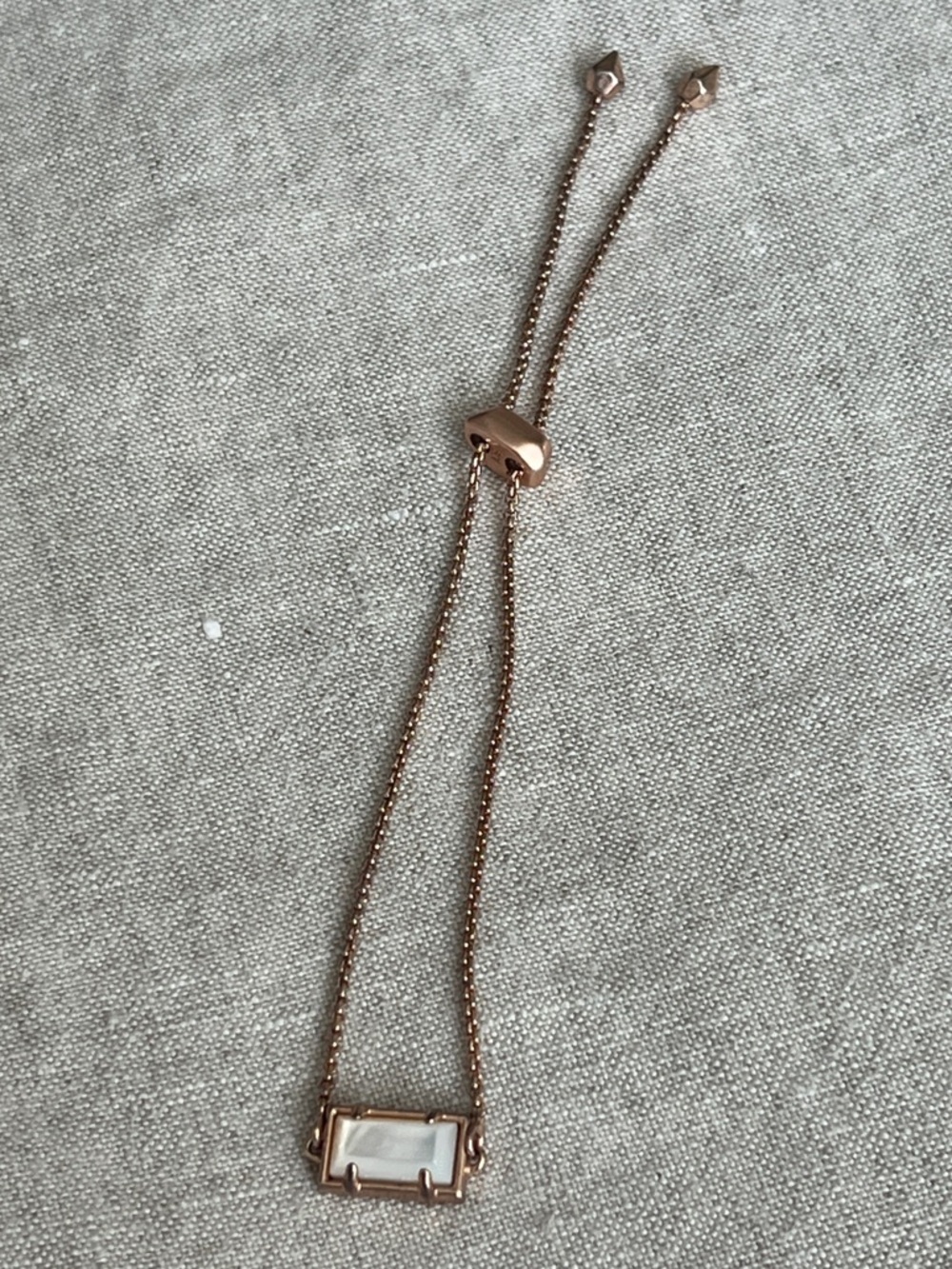 Kendra Scott Bracelet Mother of Pearl Rose Gold